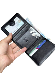 SIDNEY SERİSİ DERİ CÜZDAN - SİYAH