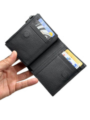 ZİPPER SERİSİ DERİ CÜZDAN - SİYAH