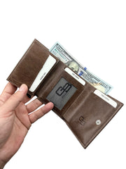 MEKA SERİSİ DERİ CÜZDAN - KAHVE