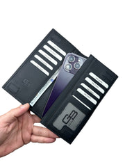 MİLANO SERİSİ DERİ CÜZDAN - MAT SİYAH