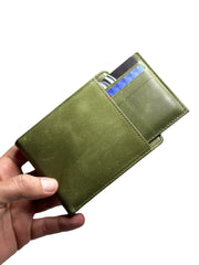 KANGURU SERİSİ DERİ CÜZDAN - YEŞİL