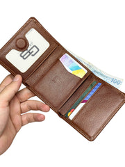 SIDNEY SERİSİ DERİ CÜZDAN - TABA