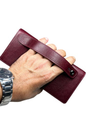 BRUGE SERİSİ DERİ CÜZDAN - PARLAK BORDO