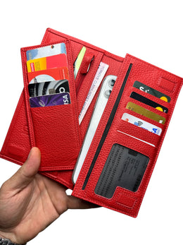 DOHA SERİSİ DERİ CÜZDAN - KIRMIZI