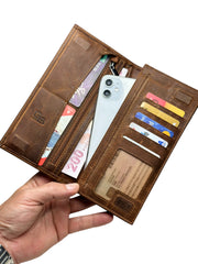 DOHA SERİSİ DERİ CÜZDAN - FINDIK KAHVE