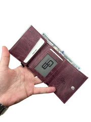 MEKA SERİSİ DERİ CÜZDAN - BORDO