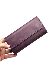 VENEZİA SERİSİ DERİ CÜZDAN - MOR