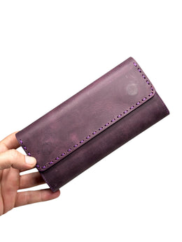 VENEZİA SERİSİ DERİ CÜZDAN - MOR