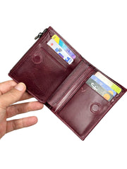 ZİPPER SERİSİ DERİ CÜZDAN - BORDO