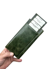 DOHA SERİSİ DERİ CÜZDAN - YEŞİL CRAZY