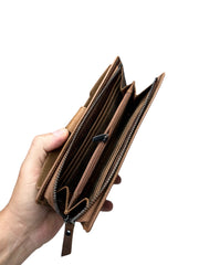 PARİS SERİSİ DERİ CÜZDAN - KAHVE