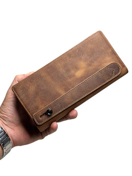 BRUGE SERİSİ DERİ CÜZDAN - FINDIK KAHVE