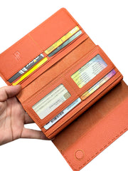 VENEZİA SERİSİ DERİ CÜZDAN - TURUNCU